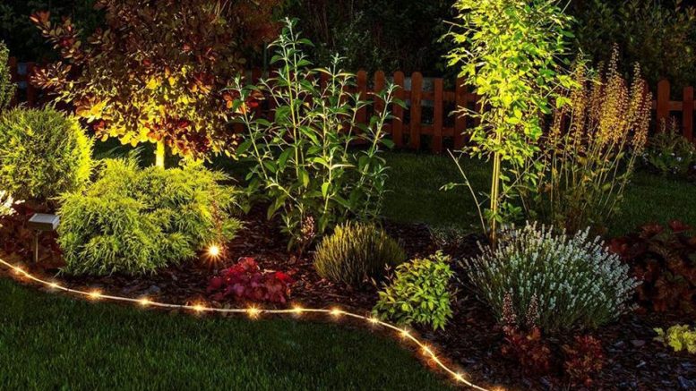 How to light a garden