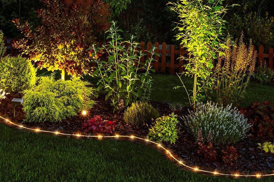 How to light a garden