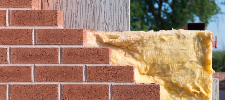 Insulating solid brick wall house