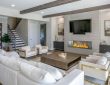 Stylish living room makeover with modern furniture, cozy lighting, and elegant décor ideas