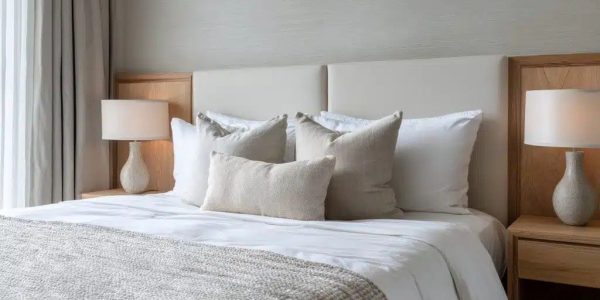 Comparing king size bed pillows by firmness and fill material