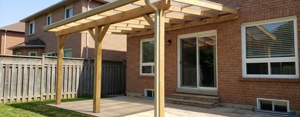 Patio roof extension with oversized drainage gutters in Tampa