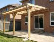 Patio roof extension with oversized drainage gutters in Tampa