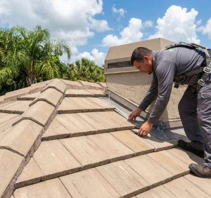Tampa FL home roof prepared for severe storm weather