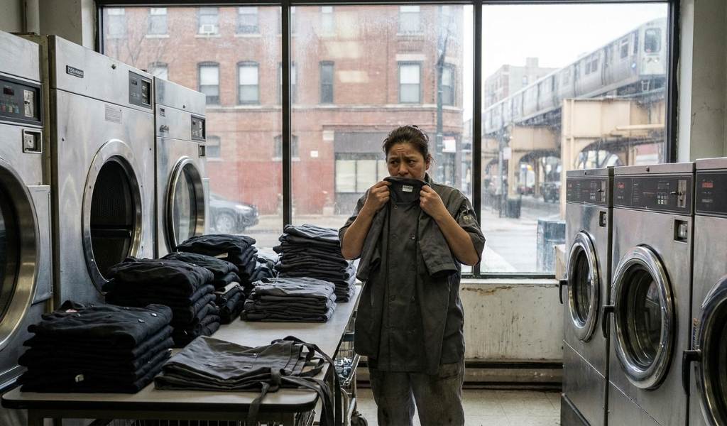 washing culinary uniforms in hot water cycle